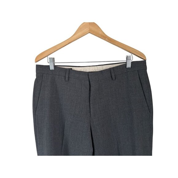 J.CREW Ludlow Slim Trousers Italian Wool Tolleglo 1900 Gray Pants Size 34/32 - Picture 3 of 9